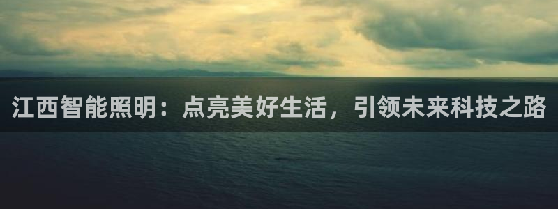 yd云顶国际：江西智能照明：点亮美好生活